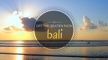 amazing sunset at Kuta Beach in Bali, Indonesia